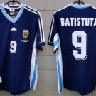 Argentina 1998 Retro Jersey BATISTUTA 9 Home New Soccer Jersey