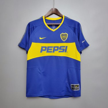 Boca Juniors 2003 04 Retro Jersey Home New Soccer Jersey Boca Juniors Retro