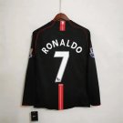 Manchester United 2007 08 Retro Jersey RONALDO 7 Away New Soccer Jersey 07 08