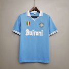 Napoli 1986 87 Retro Jersey Home New Soccer Retro Jersey Napoli 86 87