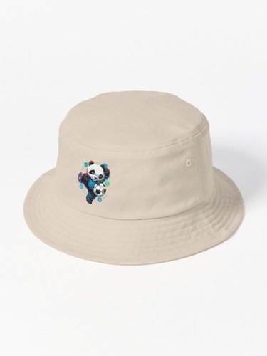 Soccer Panda - Cute Panda Playing Soccer Bucket Hat