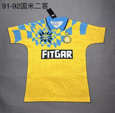 Inter 91-92 third yellow S-XXL