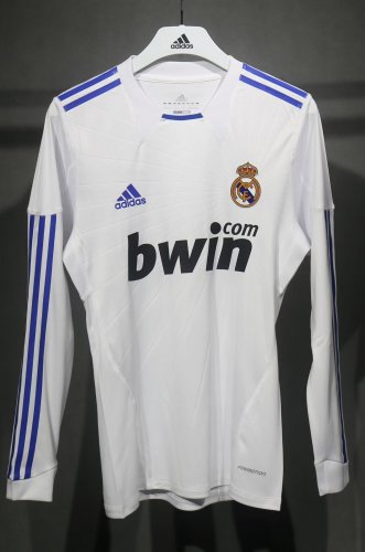 madrid 10-11 home long sleeve player version s-3xl