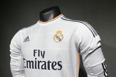 Madrid 13-14 home player version long sleeves S-2XL