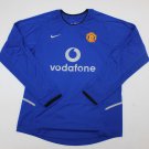 man u 02-03 third blue long sleeves S-XXL