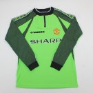 man u 98-99 green gk long sleeves s-xxl