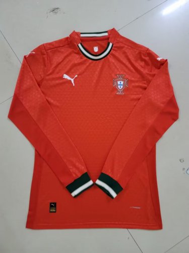 portugal 25 home player version long sleeve s-xxl