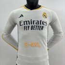 Madrid 23-24 home player version long sleeves