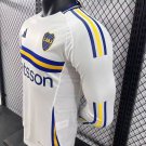 boca 24-25 white away long sleeve player version s-xxl