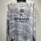 man city 23-24 white chinese dragon year long sleeves s-xxl