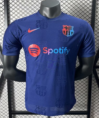 B-A 24 blue player version training jersey S-2XL