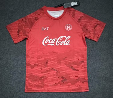 napoli 24 red training jersey