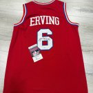 Signed Autographed Red Jersey Julius Erving SIXERS JSA COA
