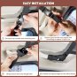 Upgrade Car Ceiling Cargo Net Pocket,31.5"x21.6" Strengthen Load-Bearing and Dro