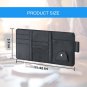 QODOLSI 1 PC Car Sun Visor Storage Bag, 11.41" x 5.9" PU Leather Zipper Style Bu