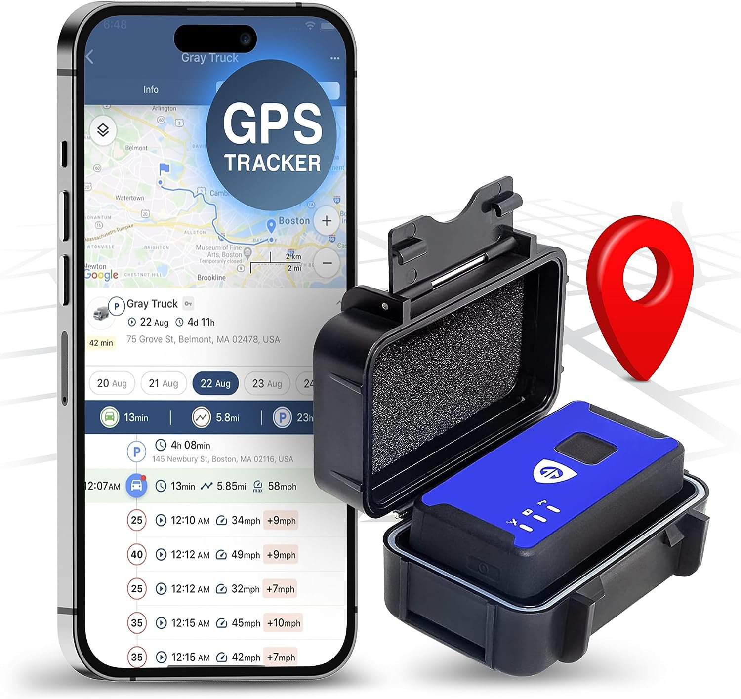 Brickhouse Hidden Real-Time 4G LTE Vehicle Finder - Subscription Required