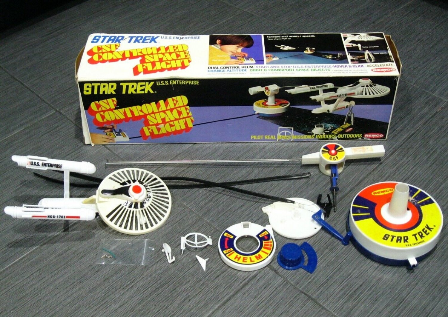 REMCO VERTIBIRD STAR TREK CSF Controlled Space UNTESTED NON-WORKING ...