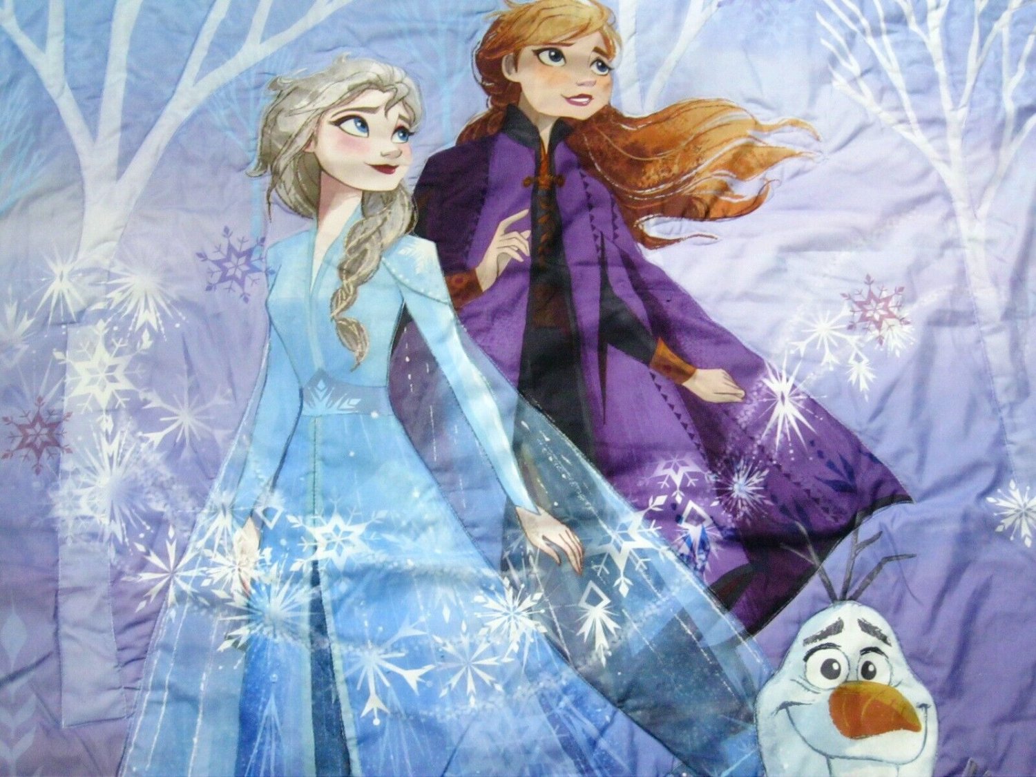 4 FROZEN II TODDLER BED BEDDING SET Elsa Anna Quilt Comforter Sheet