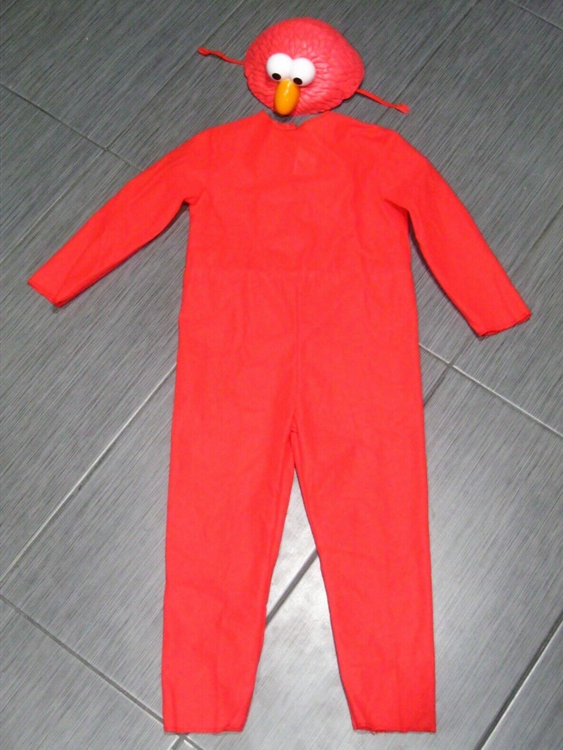 SESAME STREET Workshop Childs ELMO Monster COSTUME with Mask/Hat Size ...