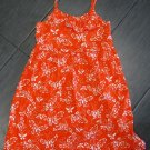 FADED GLORY Girls Youth Dress Bright ORANGE Top Size XL 14-16 100% COTTON