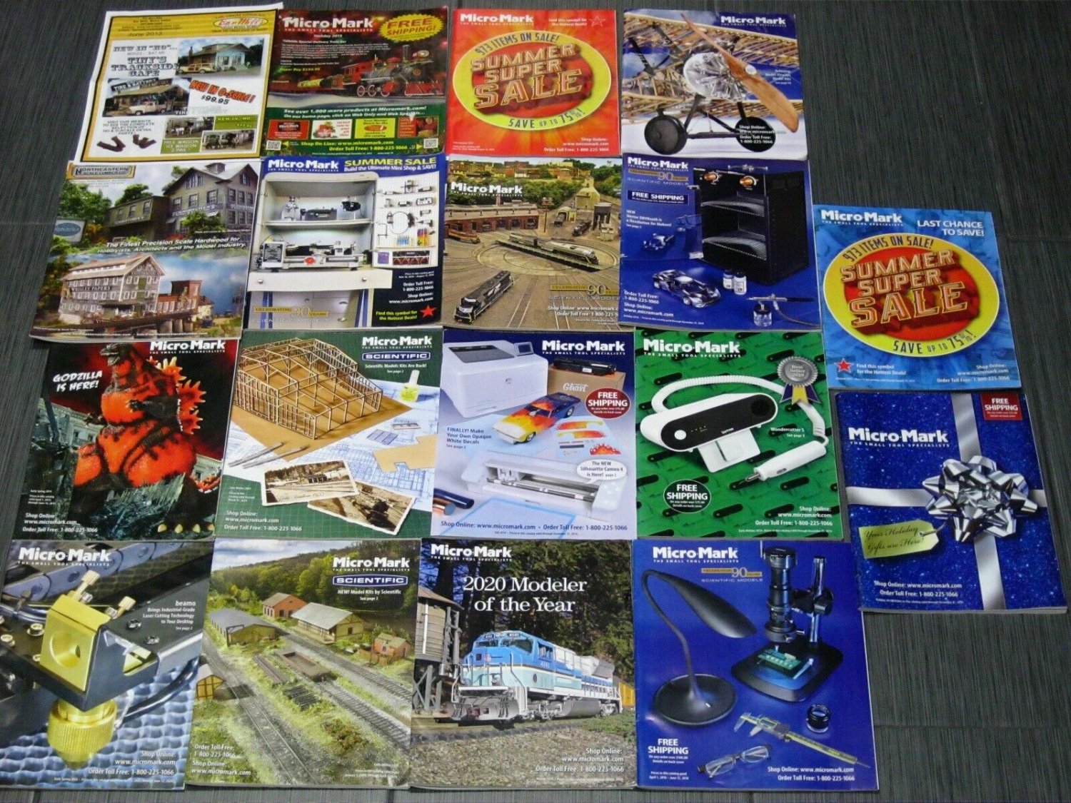 MODEL RAILROAD Micro Mark Bar Mills Northeastern Magazine Catalog Lot
