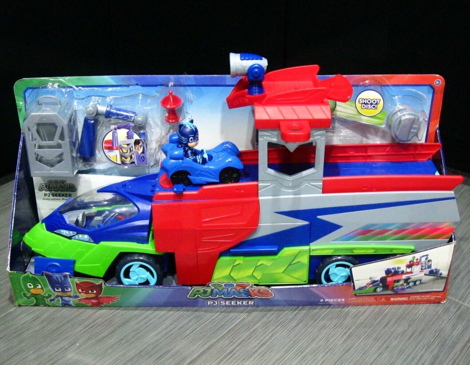 PJ MASKS Gekko-Mobile Preschool Toy, Gekko Car with Gekko Action Figure for Kids Ages 3 and Up : PJ Masks