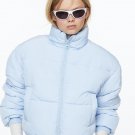 H&M Women's Warm Winter Puffer Jacket SKY LIGHT BLUE Sz XXS NWT New with Tag
