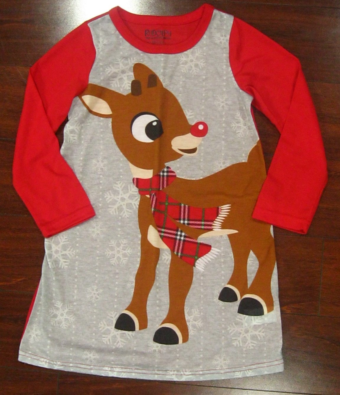 Rudolph Red Nosed-Reindeer Christmas Winter Pajama PJ's Nightgown Size 6