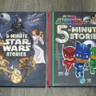 Star Wars & PJ Mask 5-Minute Stories Hardcover Book Lot