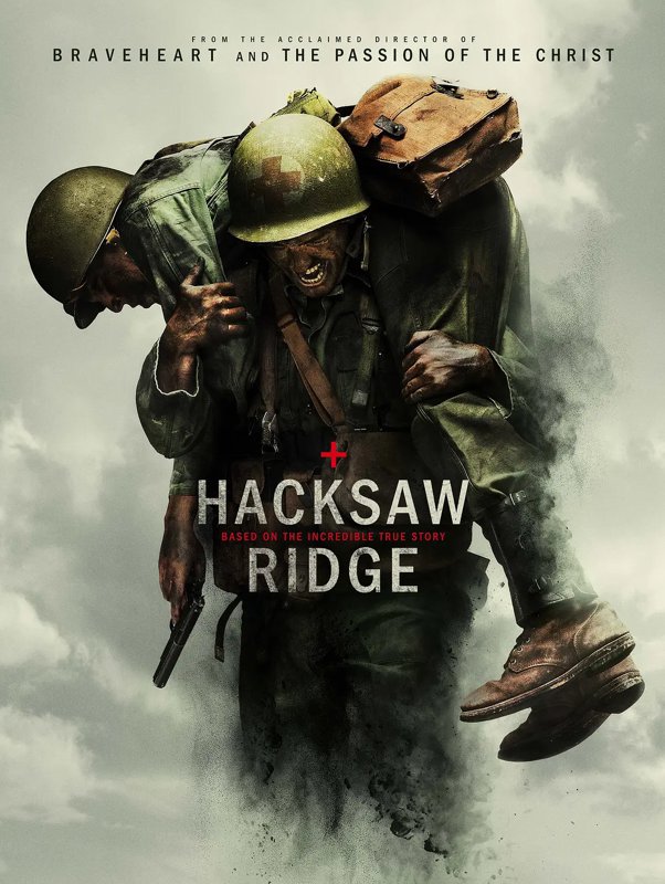 Hacksaw Ridge (Blu-ray) 2016 Free Shipping