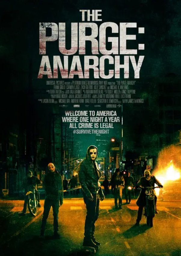 The Purge 2 (Blu-ray) 2014 Free Shipping