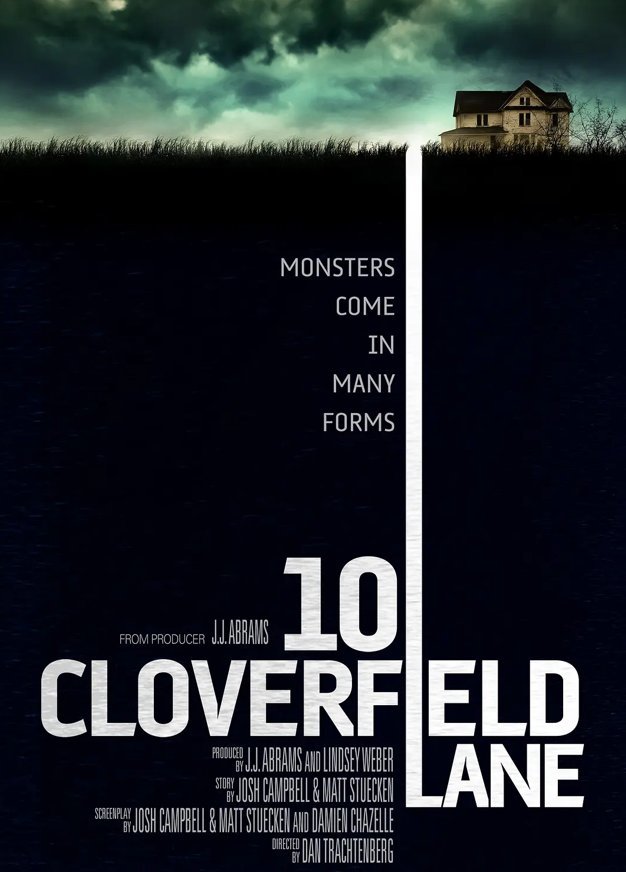 10 Cloverfield Lane (Blu-ray) 2016 Free Shipping