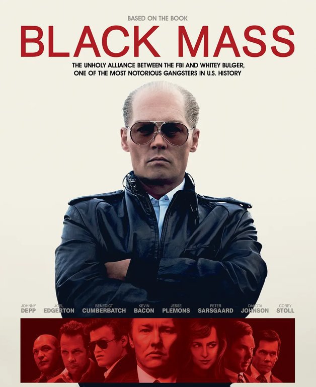 Black Mass (Blu-ray) 2015 Free Shipping