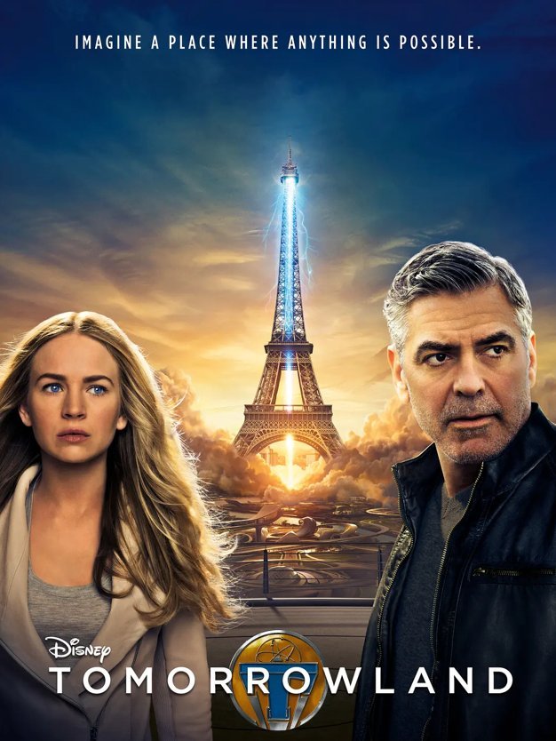 Tomorrowland (Blu-ray) 2015 Free Shipping