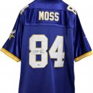 Autographed Randy Moss Minnesota Vikings Hand Signed Purple Jersey BAS COA