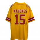 PATRICK MAHOMES NFL Jersey Yellow Kansas City Chiefs Hand Signed BAS CO