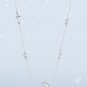 Fashion Necklace 925 silver moon night pendant girls necklace