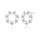 Original new S925 sterling silver earrings for women fashion zircon pearl shell earrings jewelry