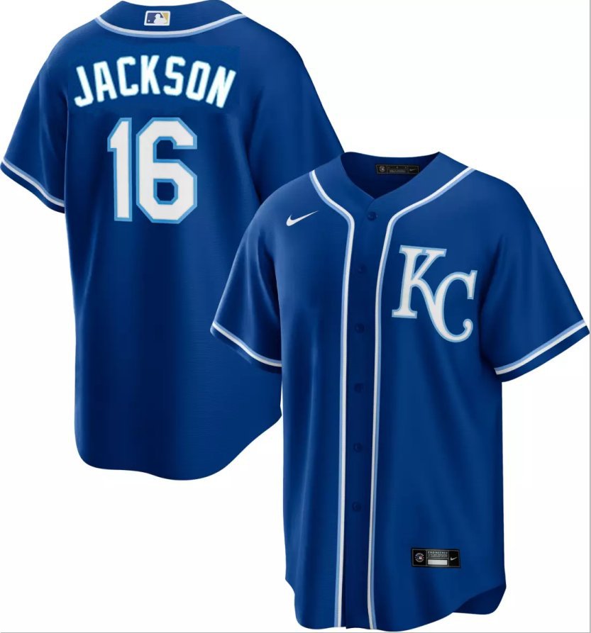 Bo Jackson Royals 16 jersey blue