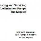 John Deere Fuel Injection Pumps and Nozzles Testing and Servicing Service Manual SM2045 John Deere Fuel Injection Pumps and Nozzles Testing and Servicing Service Manual SM2045