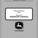 John Deere B635 Walk-Behind Blower Operator's Manual OMM161988 John Deere B635 Walk-Behind Blower Operator's Manual OMM161988