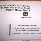 John Deere Mulch Control For 42, 48, 54-Inch Accel Deep Mower Operator’s Manual OMM174507