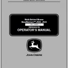 John Deere JS25, JS35 Walk-Behind Mower Mow Mentum (SN.100001) Operator's Manual OMGX23244