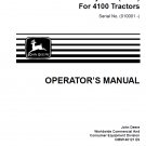 John Deere Hydraulic Dump Material Collection 4100 Tactor Operator's Manual OMM140121