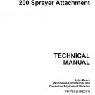 John Deere 200 Sprayer Attachment Technical Manual TM1729