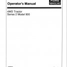 New Holland Versatile Series 2 Model 900 4WD Tractor Operator’s Manual 42090020 New Holland Versatile Series 2 Model 900 4WD Tractor Operator’s Manual 42090020
