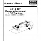 Ford 42 and 48 Inch Mower Attachment LGT Tractors - New Holland Operator's Manual 42644222 Ford 42 and 48 Inch Mower Attachment LGT Tractors - New Holland Operator's Manual 42644222