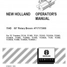 704D 60` Front Dozer Blade for TC tractors - New Holland Operator's Manual 87300413 704D 60` Front Dozer Blade for TC tractors - New Holland Operator's Manual 87300413