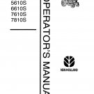 5610S, 6610S, 7610S, 7810S Tractor Printed 2/1994 - New Holland Operator's Manual 42561040