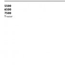 5500, 6500, 7500 Tractor - New Holland Operator's Manual 48134669 5500, 6500, 7500 Tractor - New Holland Operator's Manual 48134669